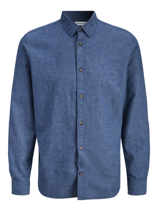 JJESUMMER LINEN BLEND SHIRT L/S SN 