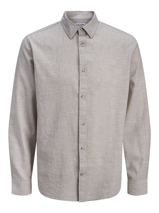 JJESUMMER LINEN BLEND SHIRT L/S SN 