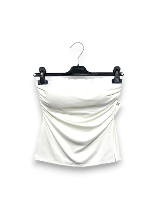 Top a fascia con coppa e drappeggio al lato 