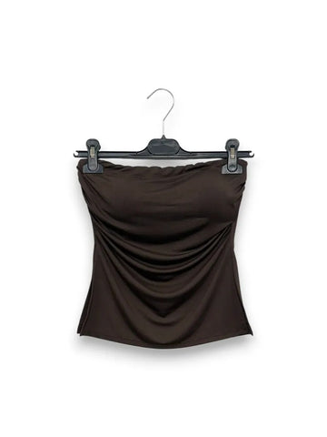 Top a fascia con coppa e drappeggio al lato 