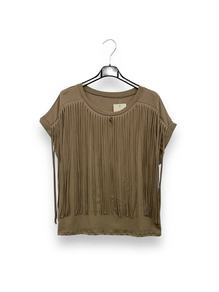 T-shirt con frange 