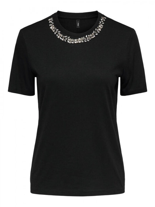 15343568/Black Rhinestone necklace ONLY