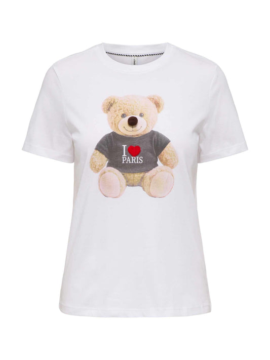 15369992/Bright White Teddy love paris ONLY