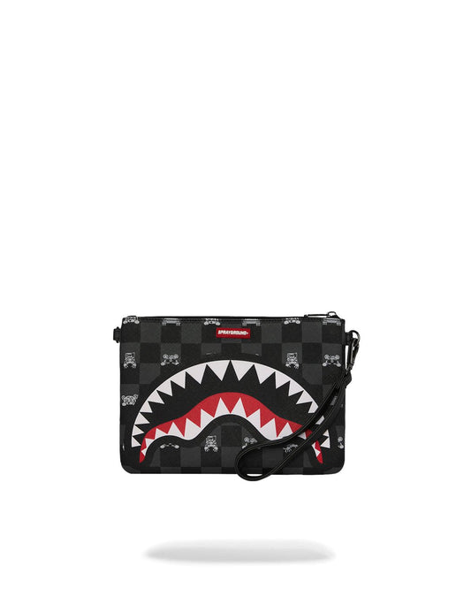 GRAY PEEKING CHARACTER<BR/>CHECK CROSSOVER CLUTCH 