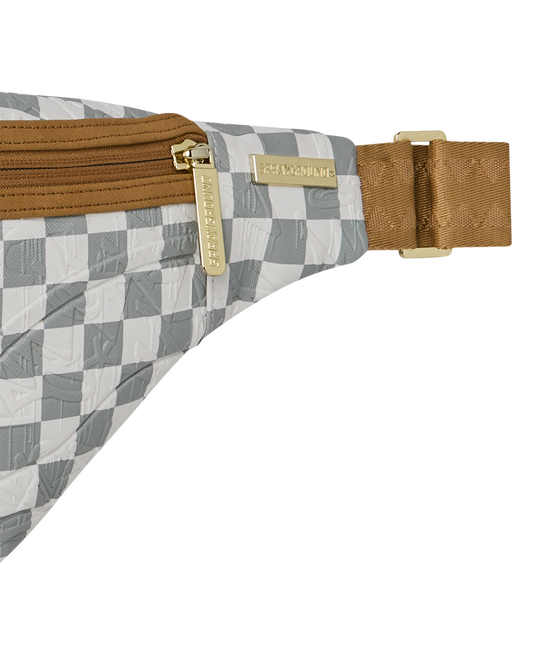 GRAFF EMBOSSED CREAM CHECK<BR/>SAVVY CROSSBODY 