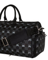 GRAY PEEKING CHARACTER CHECK<BR/>DUFFLE 