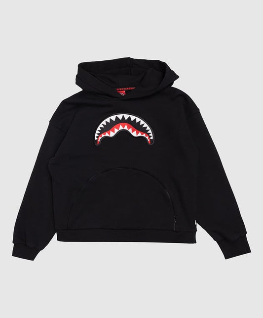 BEAR IN THE POCKET BLACK OVER HOODIE 