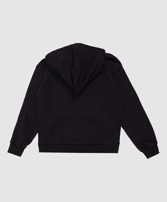 BEAR IN THE POCKET BLACK OVER HOODIE 