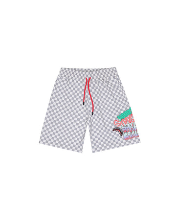 SPRAYGROUND WRITERS CHECKERED SHORTS 