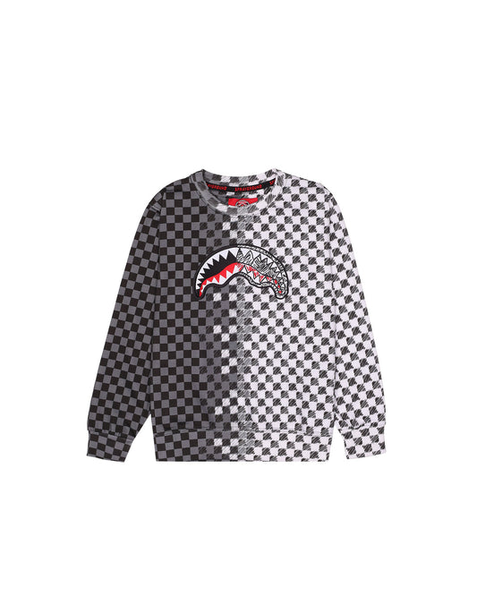 CHECKERED SKETCH REGULAR CREWNECK 