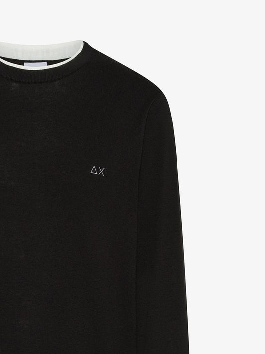 SWEATER NECK DOUBLE RIB L/S 