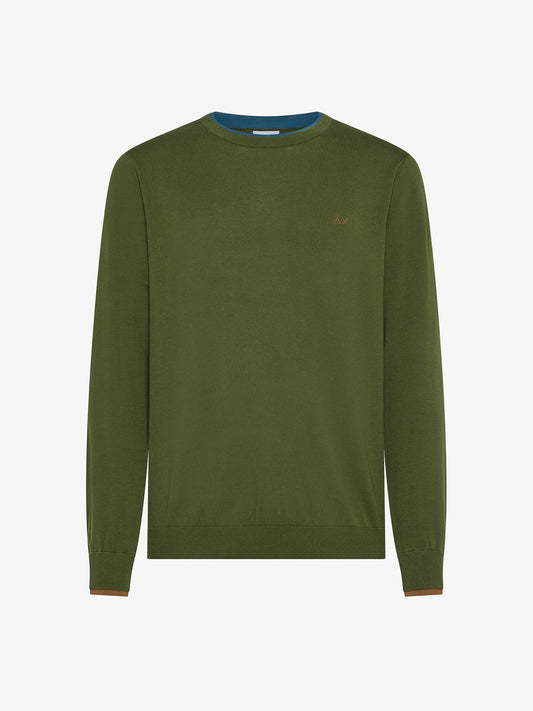 SWEATER NECK DOUBLE RIB L/S 