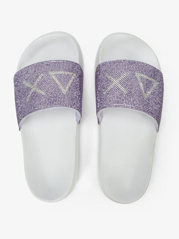 SLIPPERS STRASS LOGO 