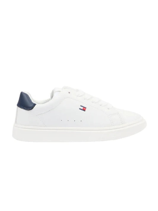 SNEAKER BASSA ALLACCIATA BIANCO/BLU 