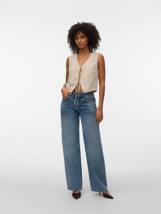 10344377/Oatmeal OATMEAL EMBROIDERY VERO MODA