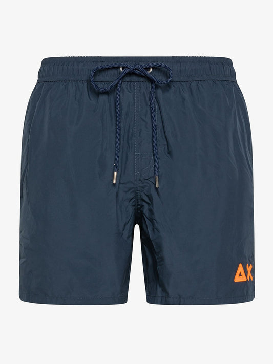 SWIM PANT WITH LOGO FLUO 