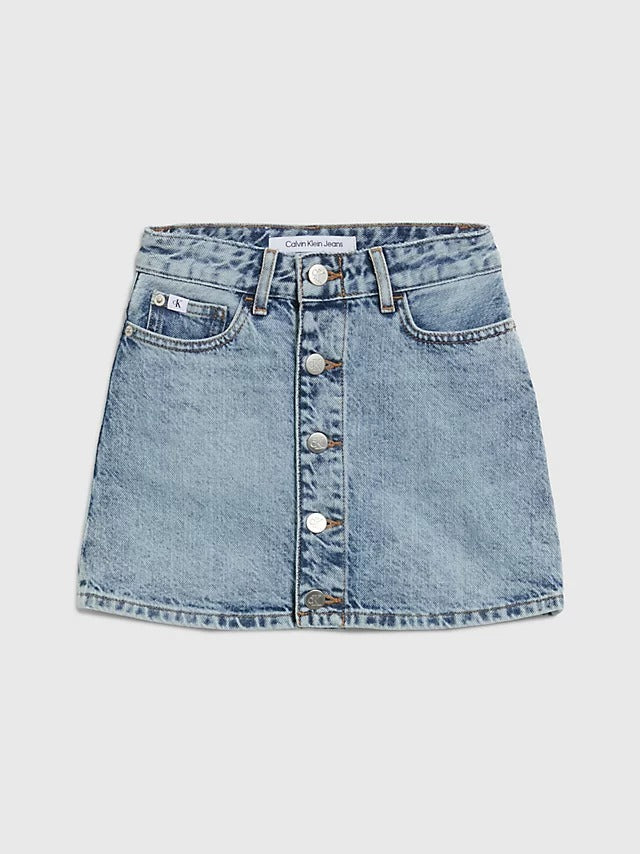 SALT PEPPER A LINE DENIM SKIRT 