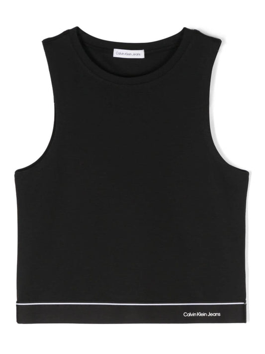 LOGO TAPE SLEEVELESS PUNTO TOP 