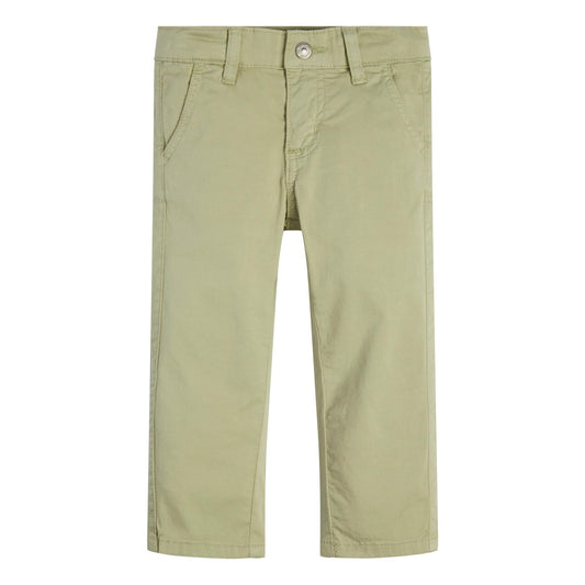 SATEEN CHINO SLIM PANTS 
