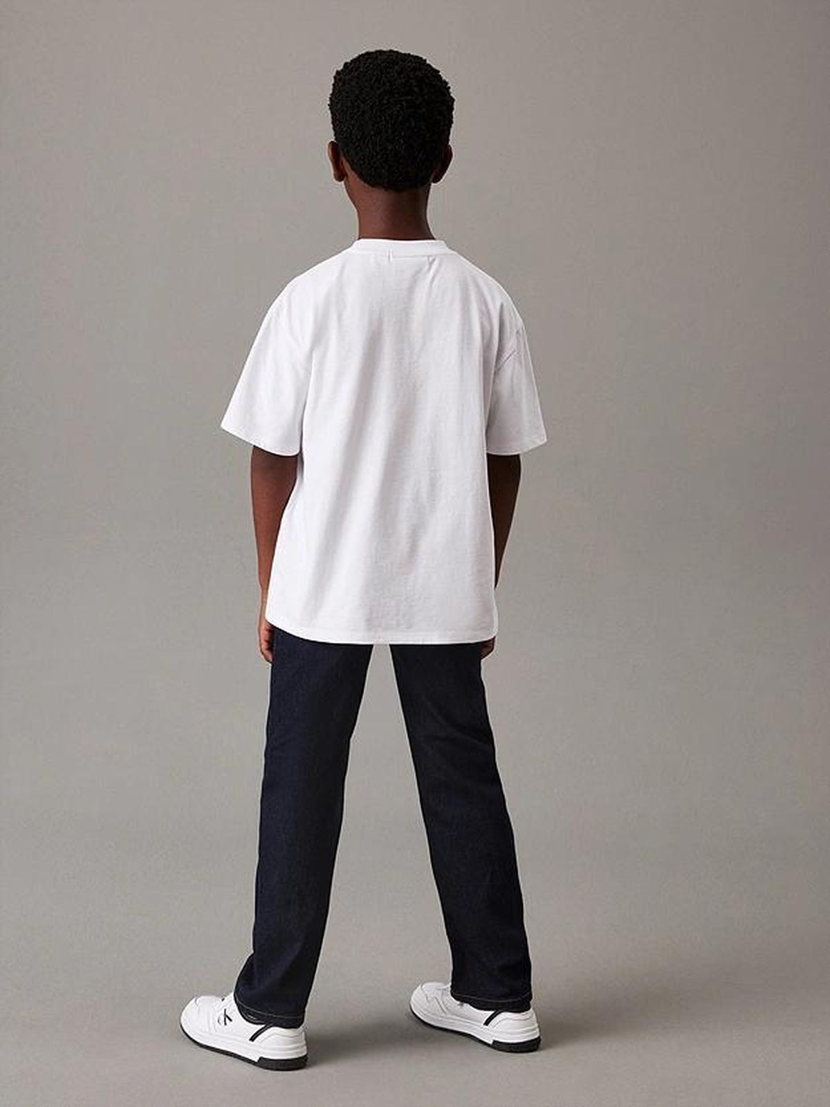 EMBOSSED CHECK MONO SS T-SHIRT 