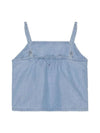 DENIM LOGO STRAP TOP 