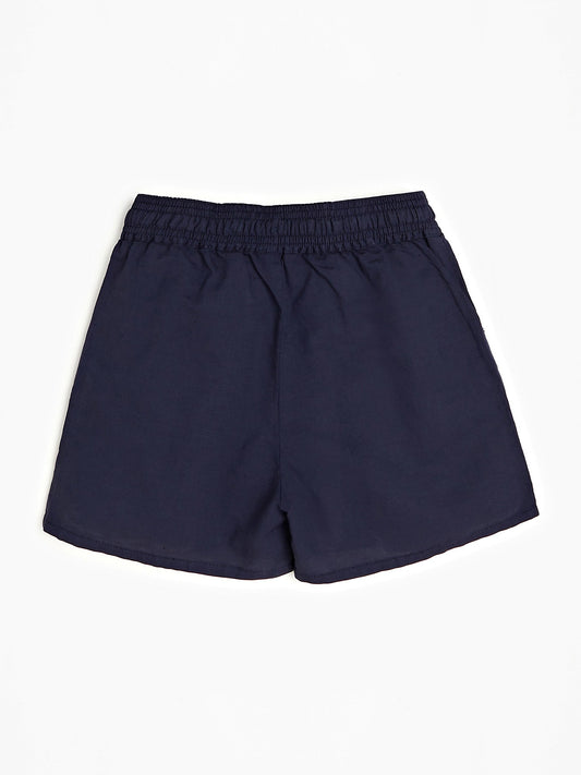 LINEN BLEND SHORTS 