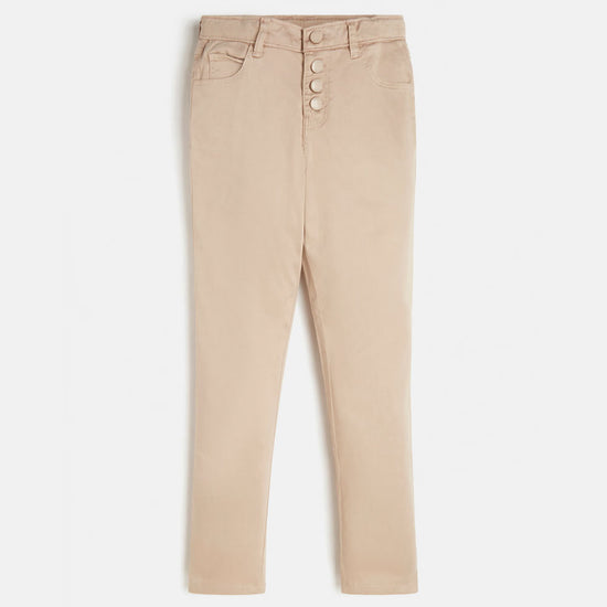 STRETCH SATEEN SKINNY PANTS 