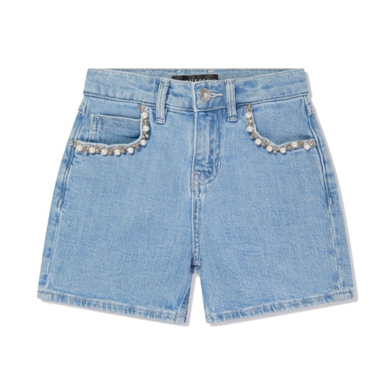 DENIM SHORTS WITH BEADS 