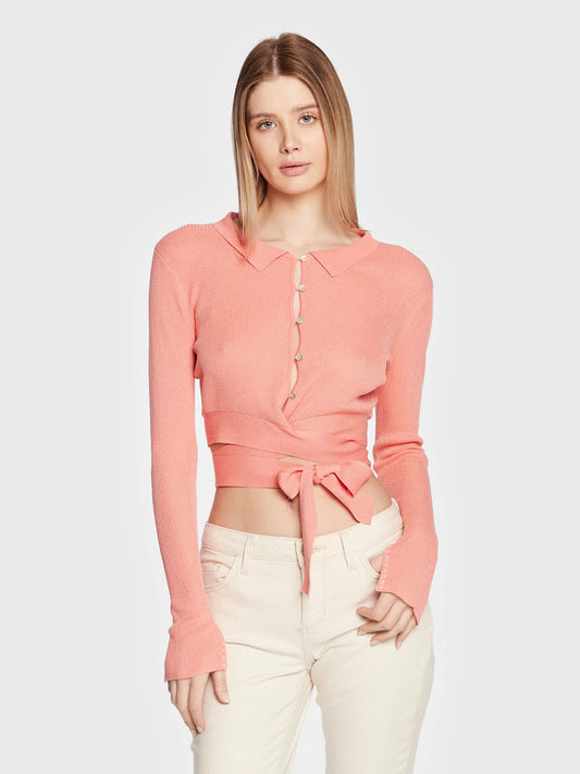LS INES TIE WAIST WRAP POLO 