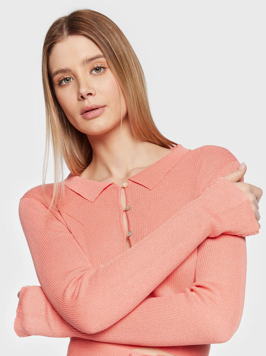 LS INES TIE WAIST WRAP POLO 