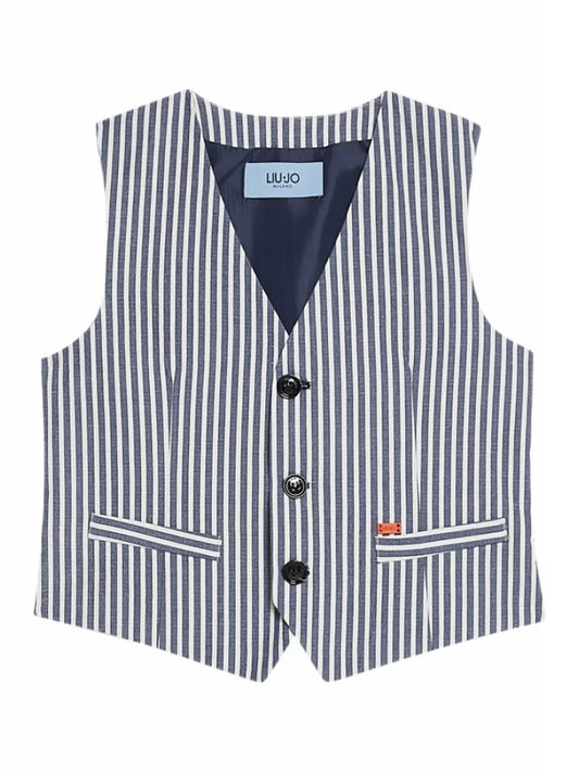 GILET SEERSUCKER RIGHE 