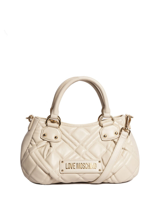 BORSA QUILTED PU AVORIO 