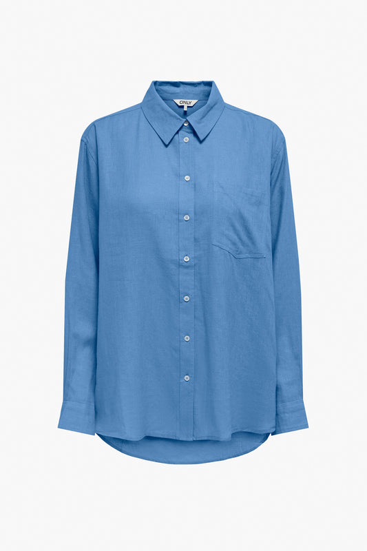 ONLTOKYO L/S LINEN BLEND SHIRT PNT NOOS 