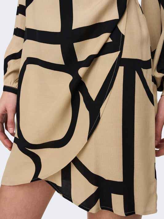 ONLAVA L/S WRAP DRESS PTM 