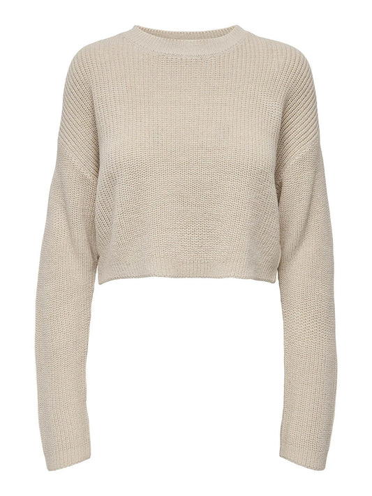ONLMALAVI L/S CROPPED PULLOVER KNT NOOS 