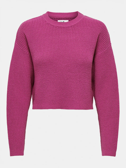 ONLMALAVI L/S CROPPED PULLOVER KNT NOOS 