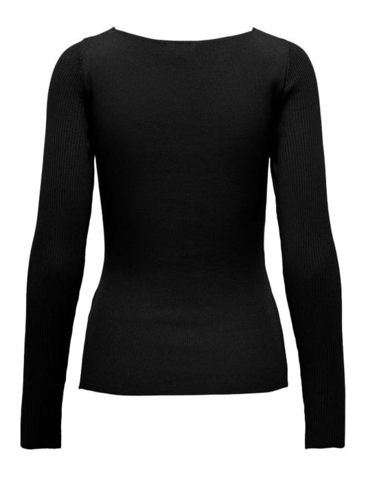 ONLLISA LS DETAIL V-NECK KNT 