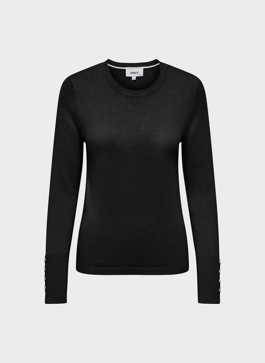 ONLJULIE LIFE LS BUTTON O-NECK CC KNT 