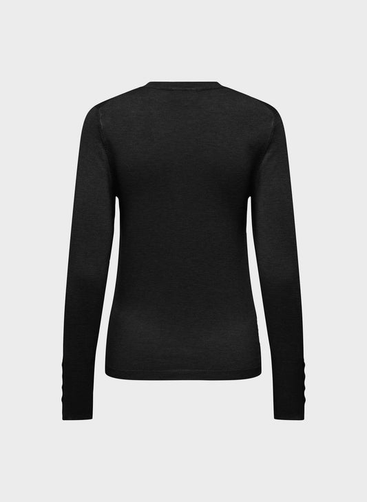ONLJULIE LIFE LS BUTTON O-NECK CC KNT 