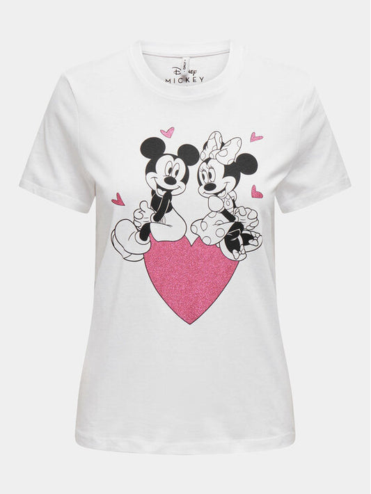 ONLMICKEY LIFE REG S/S VALENTINE TOP JRS 
