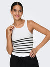ONLKENYA RIB STRIPE TANK TOP JRS NOOS 