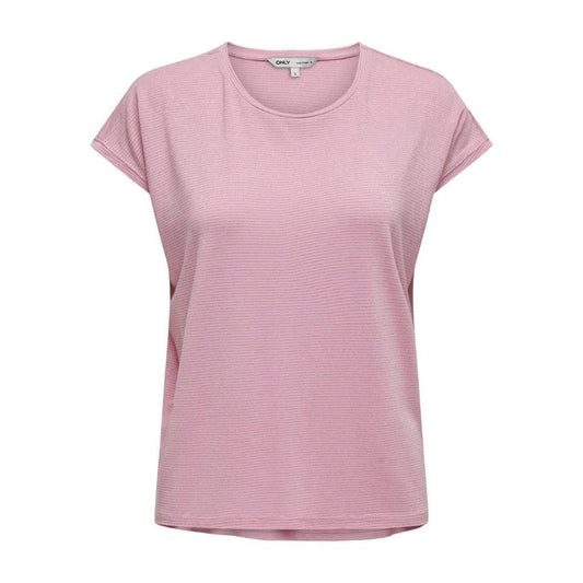 ONLCLAUDIA S/S GLITTER STRIPE TOP JRS 