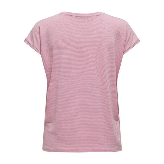 ONLCLAUDIA S/S GLITTER STRIPE TOP JRS 