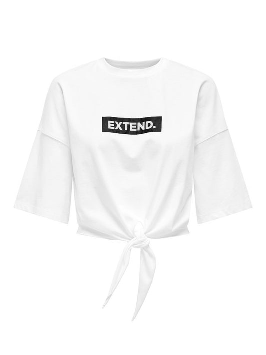 ONLSERENA LIFE S/S O-NECK KNOT TOP XTJRS 
