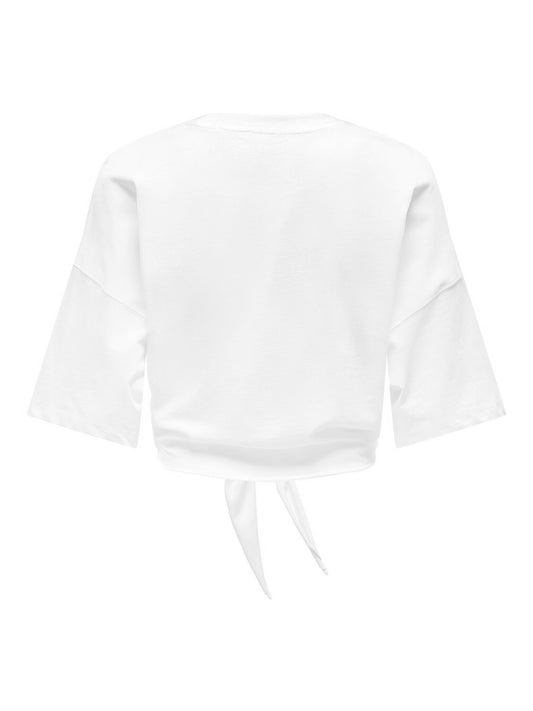 ONLSERENA LIFE S/S O-NECK KNOT TOP XTJRS 
