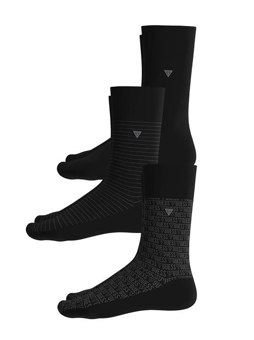 SOCKS 3PACK GUESS | U4BG52ZZ02T/BLACK