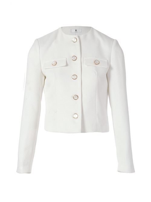 CHANEL JACKET WHITE FRACOMINA | FR24SJ1004W67301/278