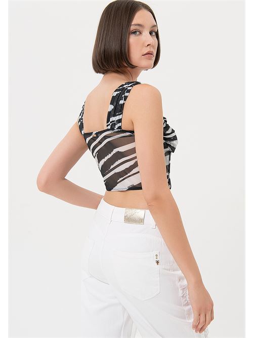 TANK TOP BLACKWHITE FRACOMINA | FR24ST2009W424R8/060