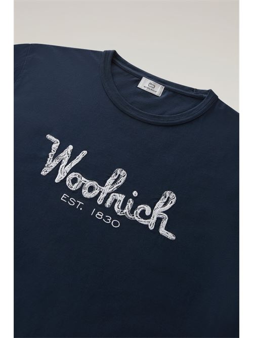 EMBROIDERED LOGO T-SHIRT WOOLRICH | CFWOTE0125MRUT2926/3989