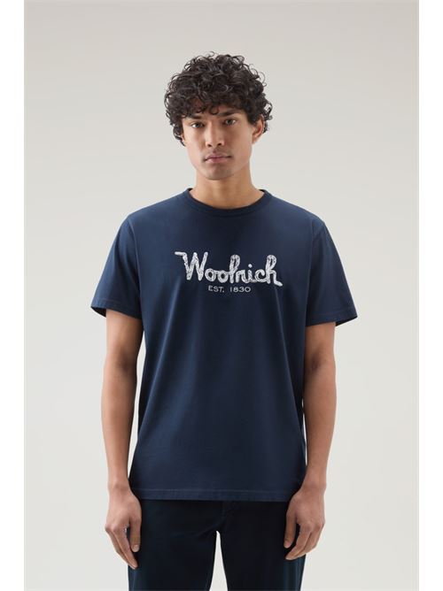 EMBROIDERED LOGO T-SHIRT WOOLRICH | CFWOTE0125MRUT2926/3989